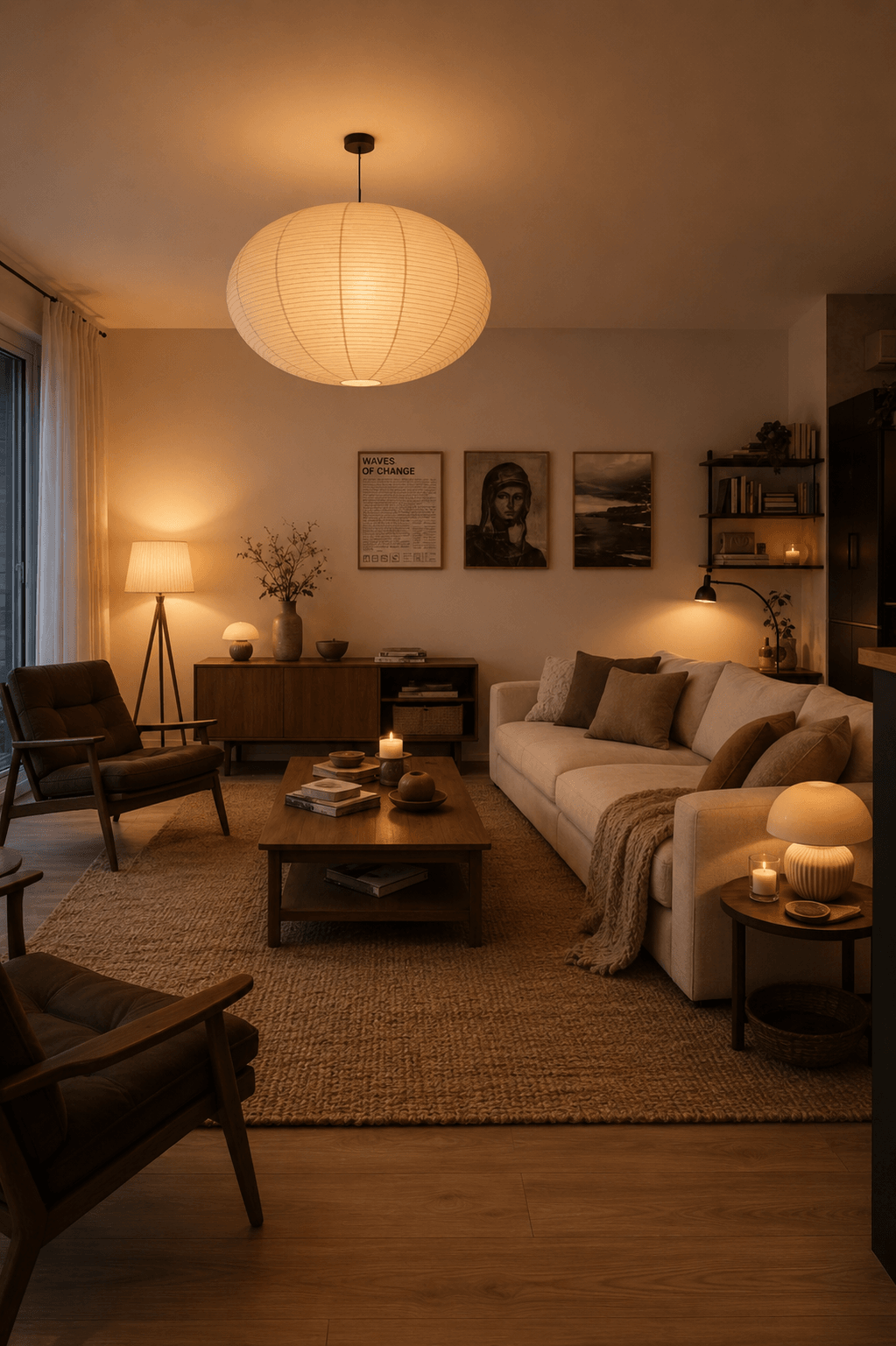 Furnished living room